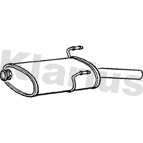 Koncový tlmič výfuku KLARIUS 231035