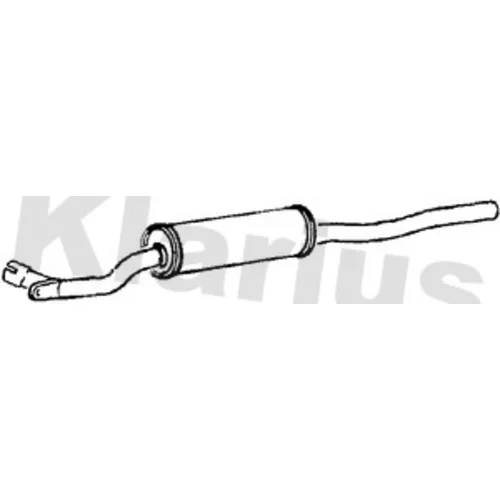 Stredný tlmič výfuku 240023 /KLARIUS/