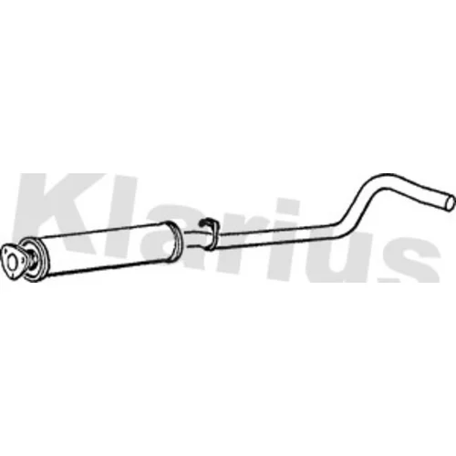 Stredný tlmič výfuku KLARIUS 240373