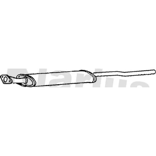 Stredný tlmič výfuku KLARIUS 241007