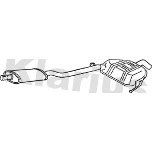 Stredný tlmič výfuku KLARIUS 250598