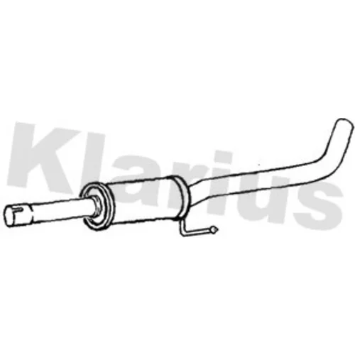 Stredný tlmič výfuku KLARIUS 251461