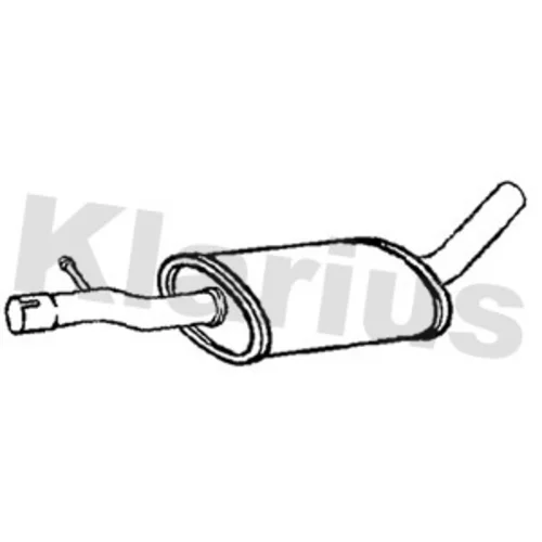 Stredný tlmič výfuku KLARIUS 251797