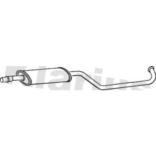 Stredný tlmič výfuku KLARIUS 260080