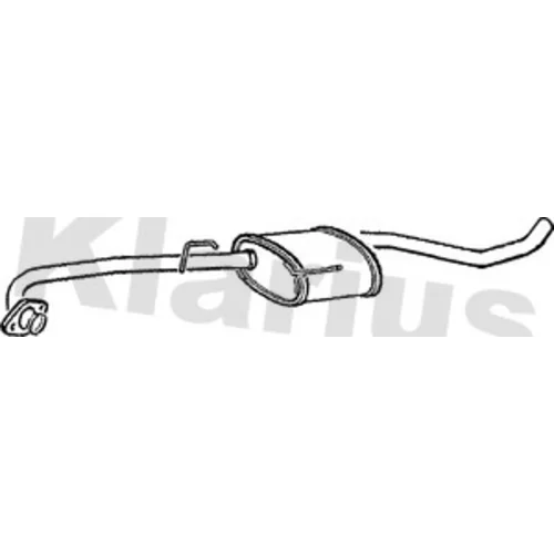 Stredný tlmič výfuku KLARIUS 260473