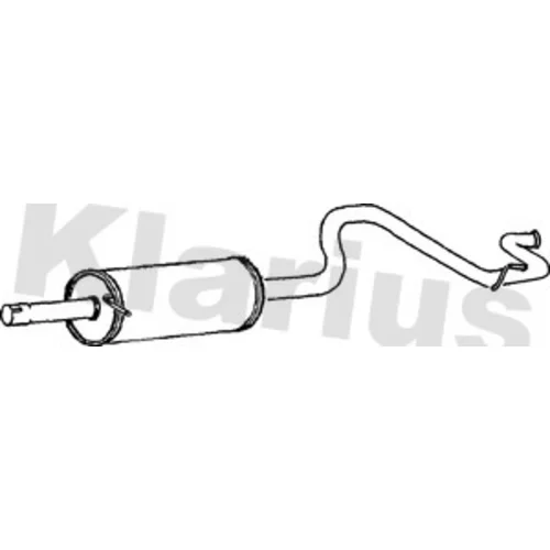 Koncový tlmič výfuku KLARIUS 260698