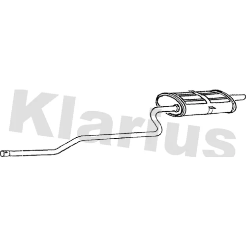 Koncový tlmič výfuku KLARIUS 260713