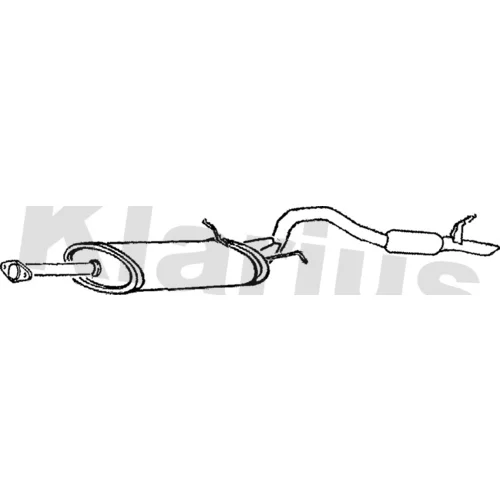 Koncový tlmič výfuku KLARIUS 260745