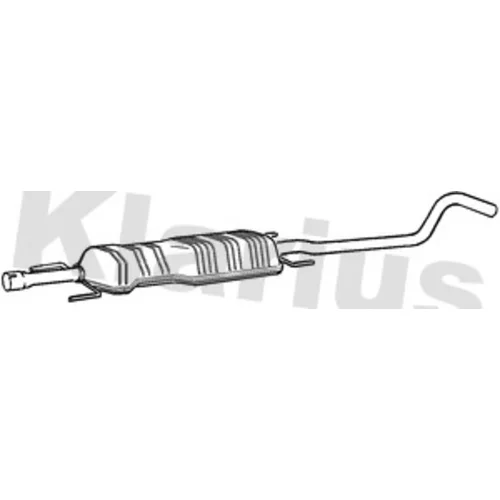 Stredný tlmič výfuku KLARIUS 261152