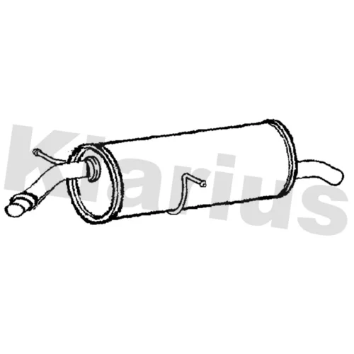 Koncový tlmič výfuku KLARIUS 211493