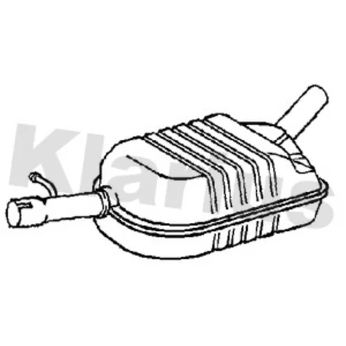 Stredný tlmič výfuku KLARIUS 211540