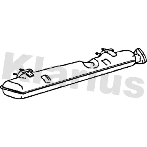 Stredný tlmič výfuku KLARIUS 220273