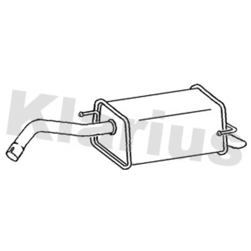 Koncový tlmič výfuku KLARIUS 220952
