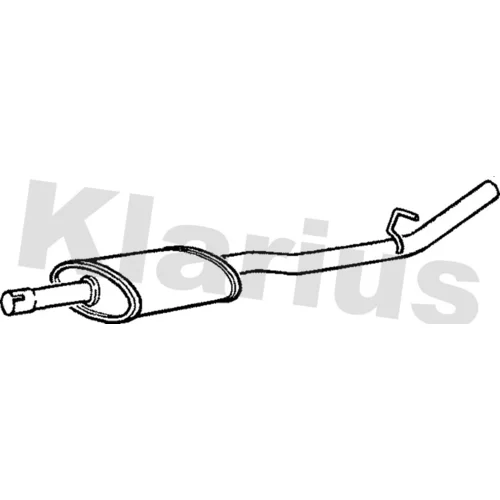 Stredný tlmič výfuku KLARIUS 230644