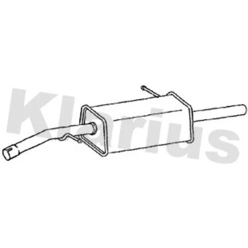 Koncový tlmič výfuku KLARIUS 231476