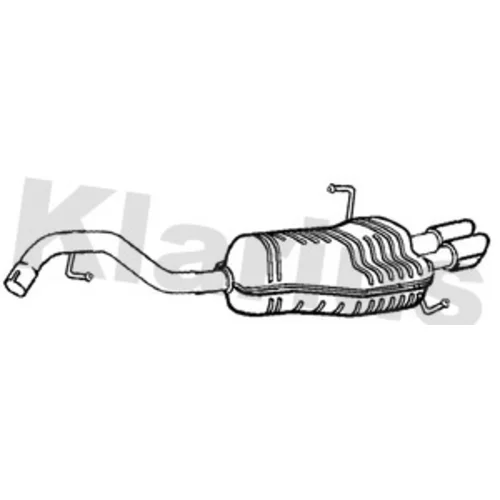 Koncový tlmič výfuku KLARIUS 234040