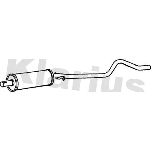 Stredný tlmič výfuku KLARIUS 240276