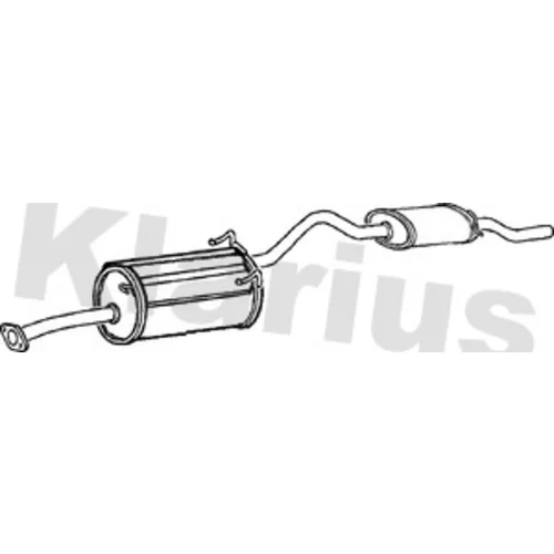 Koncový tlmič výfuku KLARIUS 250460