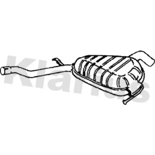 Stredný tlmič výfuku KLARIUS 250597