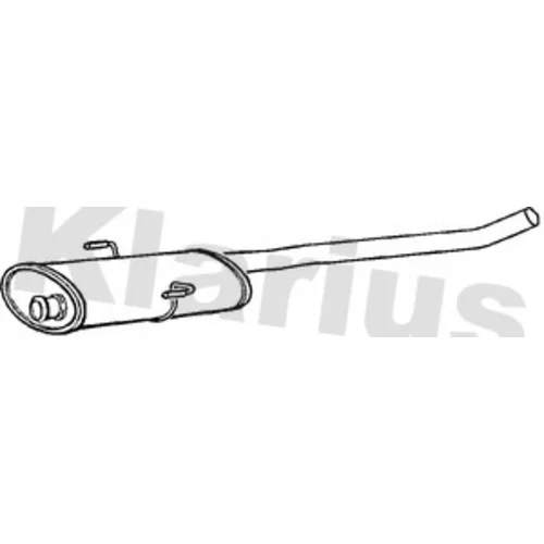 Stredný tlmič výfuku KLARIUS 250730