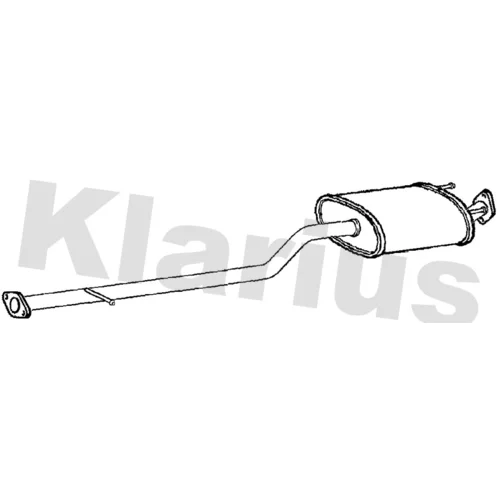 Stredný tlmič výfuku KLARIUS 250887