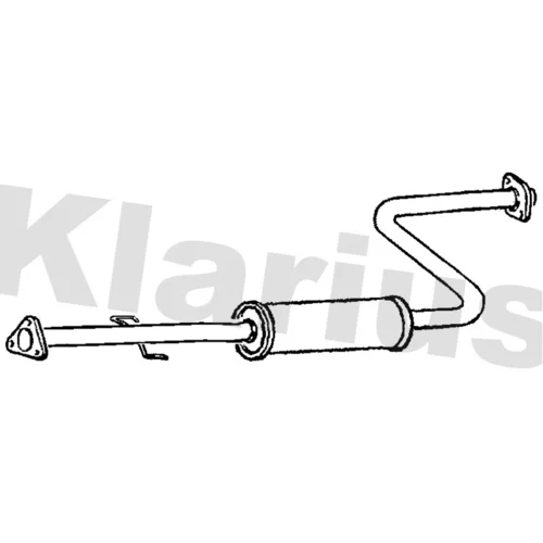 Stredný tlmič výfuku KLARIUS 260639