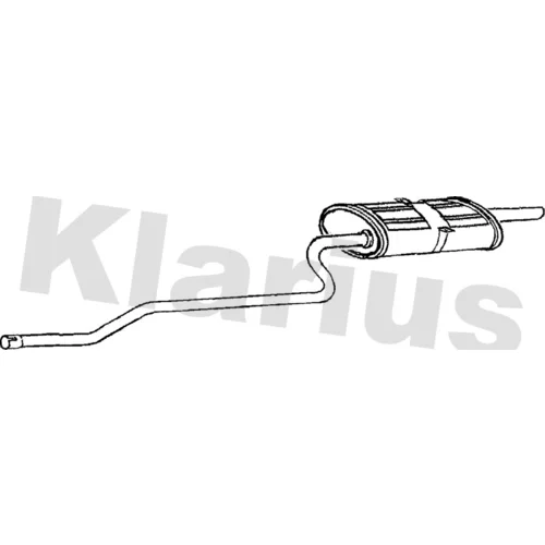 Koncový tlmič výfuku KLARIUS 260711