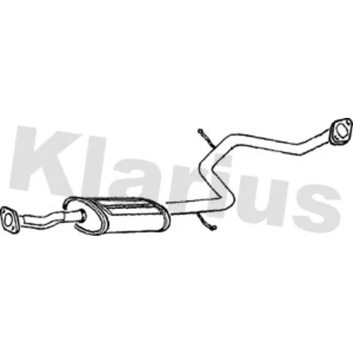 Stredný tlmič výfuku KLARIUS 260747