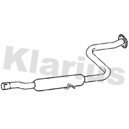 Stredný tlmič výfuku KLARIUS 260752