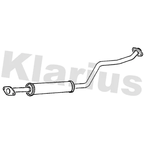 Stredný tlmič výfuku KLARIUS 260868