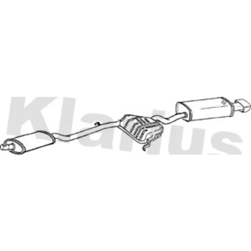 Koncový tlmič výfuku KLARIUS 270393
