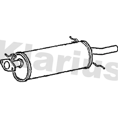 Koncový tlmič výfuku KLARIUS 220625