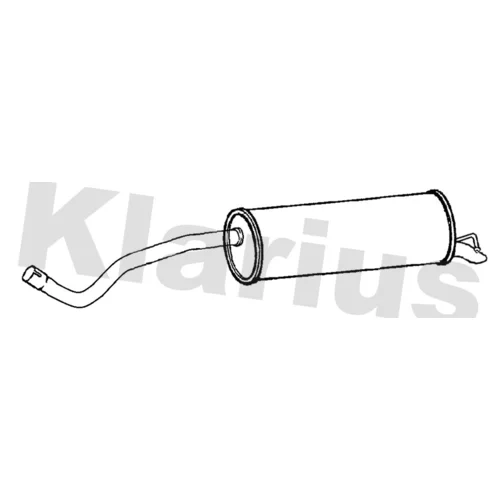 Koncový tlmič výfuku KLARIUS 223173