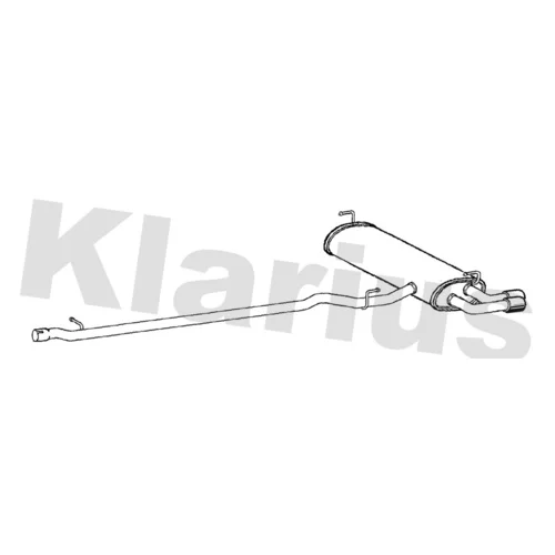Koncový tlmič výfuku KLARIUS 231439