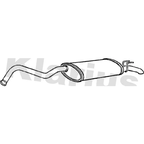 Koncový tlmič výfuku KLARIUS 240205
