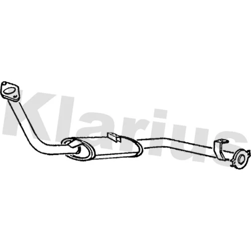Predný tlmič výfuku KLARIUS 240247