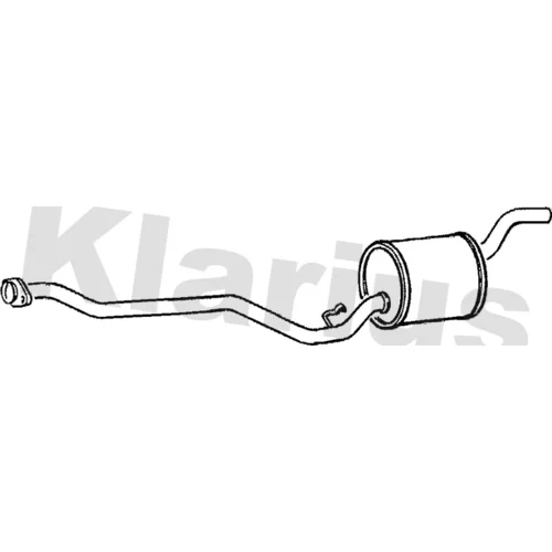 Stredný tlmič výfuku KLARIUS 250274