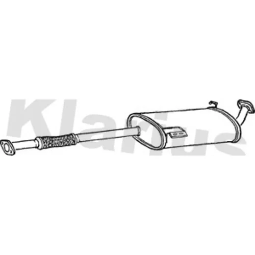 Stredný tlmič výfuku KLARIUS 250479