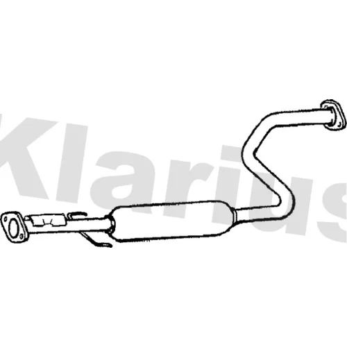 Stredný tlmič výfuku KLARIUS 250607