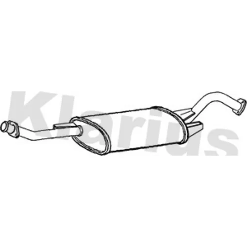 Stredný tlmič výfuku KLARIUS 250758