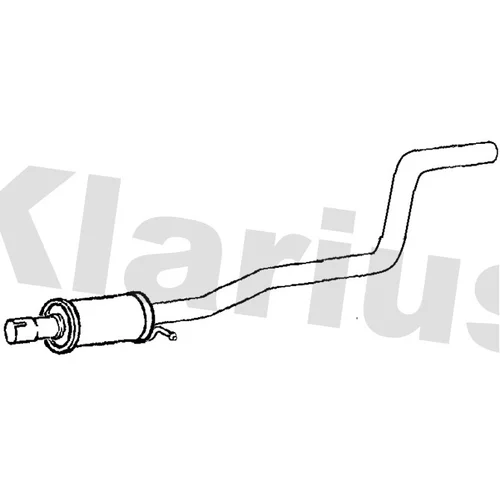 Stredný tlmič výfuku KLARIUS 250953
