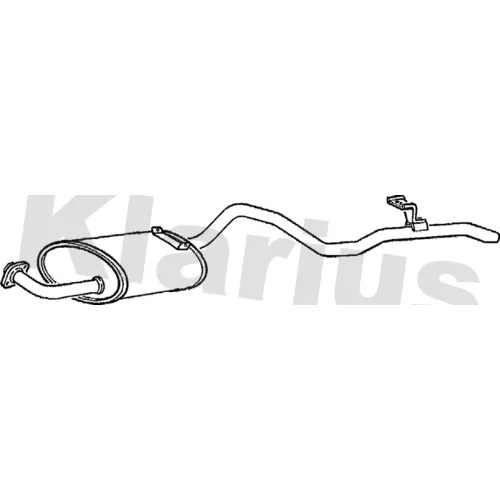 Koncový tlmič výfuku KLARIUS 260335