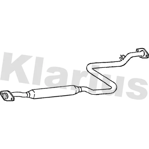 Stredný tlmič výfuku KLARIUS 260758