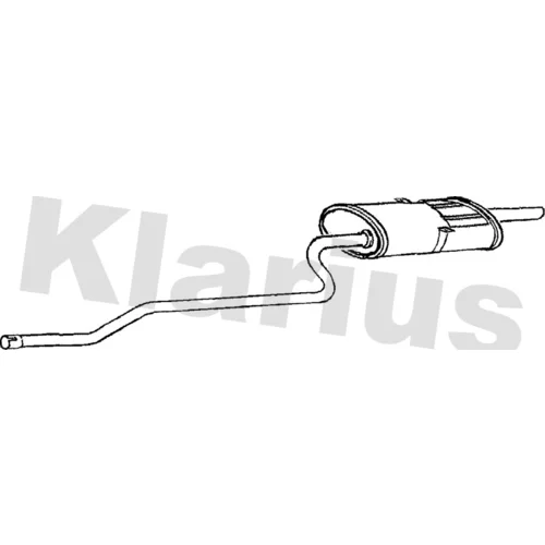 Koncový tlmič výfuku KLARIUS 260907
