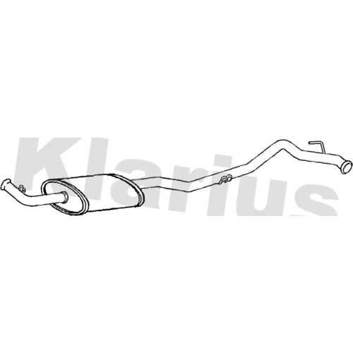 Stredný tlmič výfuku KLARIUS 260968