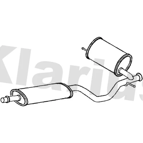 Stredný tlmič výfuku KLARIUS 261049