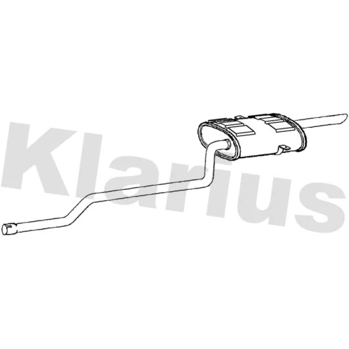 Koncový tlmič výfuku KLARIUS 270468