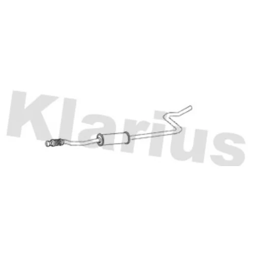 Stredný tlmič výfuku KLARIUS 270891