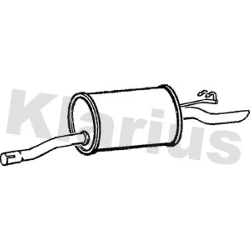 Koncový tlmič výfuku KLARIUS 220358