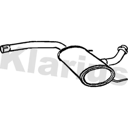 Stredný tlmič výfuku KLARIUS 220572
